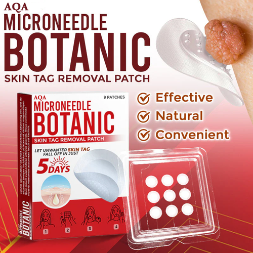 AQA® Botanical MicroNeedle Skin Tag Removal Patches – Safe & USA-Made