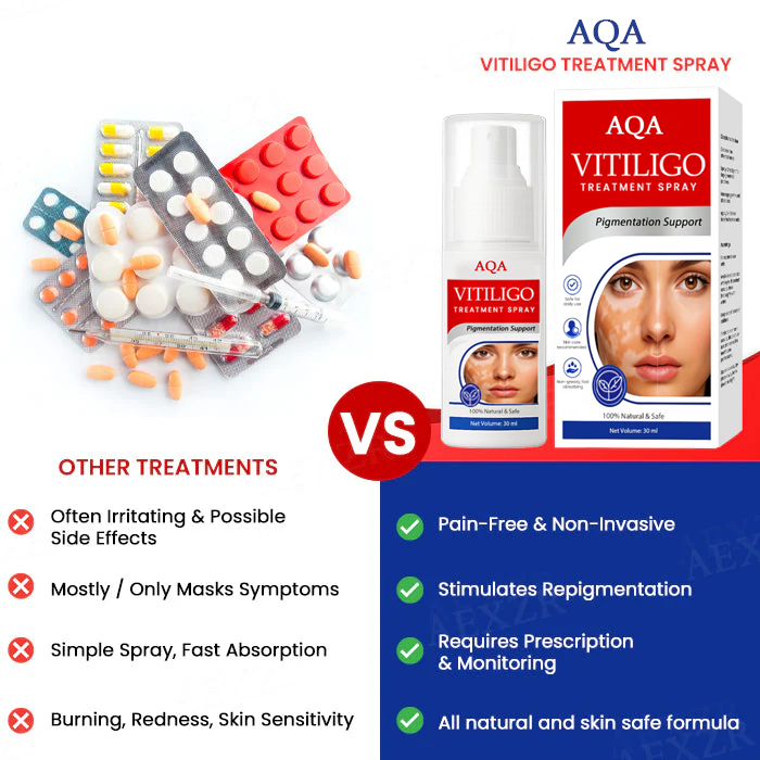 🔥 FDA & WHO Approved | AQA® Vitiligo Spray 🌍 Fast Results ⚡ Gentle & Allergy-Free 🌸 Trusted by 150,000+ Customers 📦