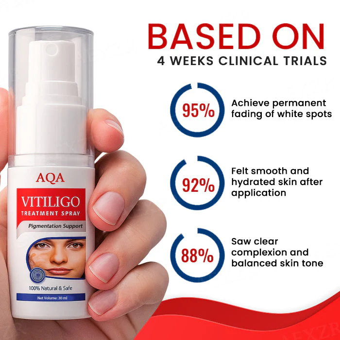 🔥 FDA & WHO Approved | AQA® Vitiligo Spray 🌍 Fast Results ⚡ Gentle & Allergy-Free 🌸 Trusted by 150,000+ Customers 📦